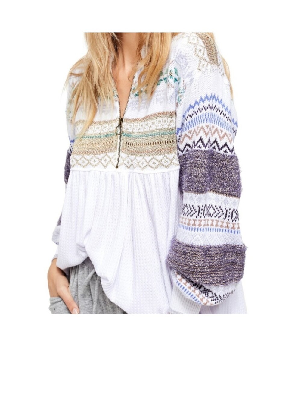 Free People Cozy Cottage Oversized  Sweater Size Small.  New